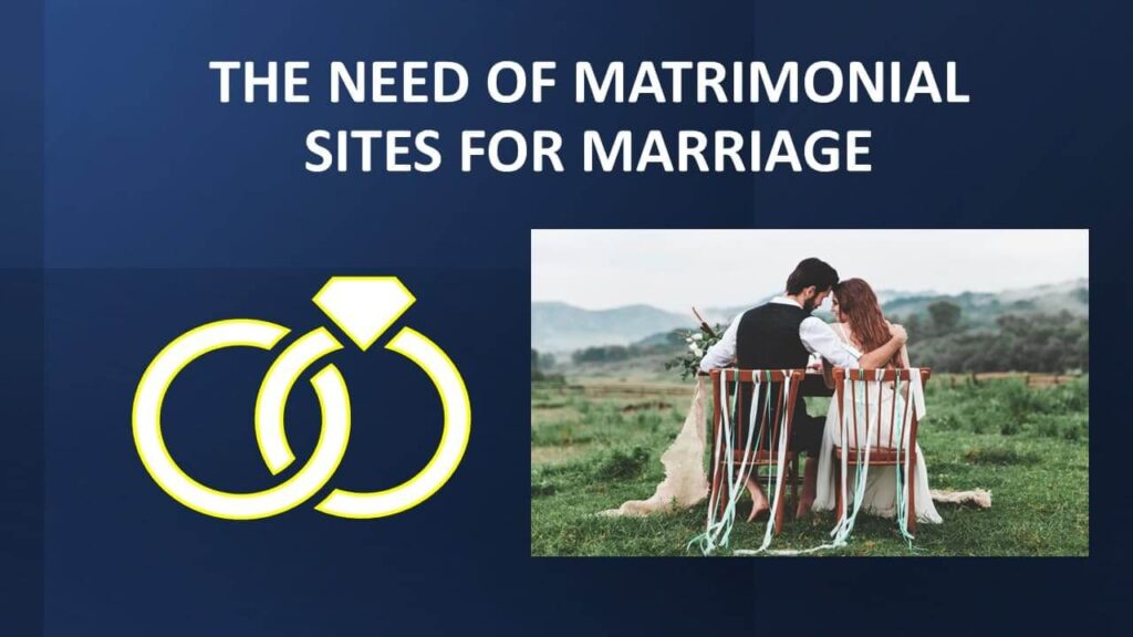The Need Of Matrimonial Sites For Marriage