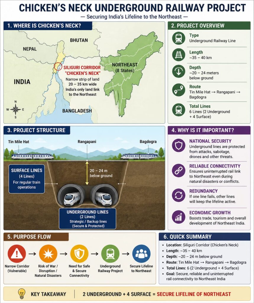 Chicken’s Neck Underground Raiway Project