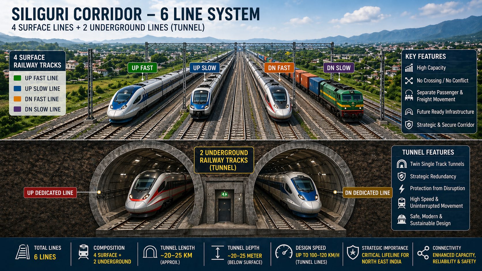 Chicken’s Neck Underground Raiway Project of India
